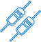 Two syringes icon, medical symbol.